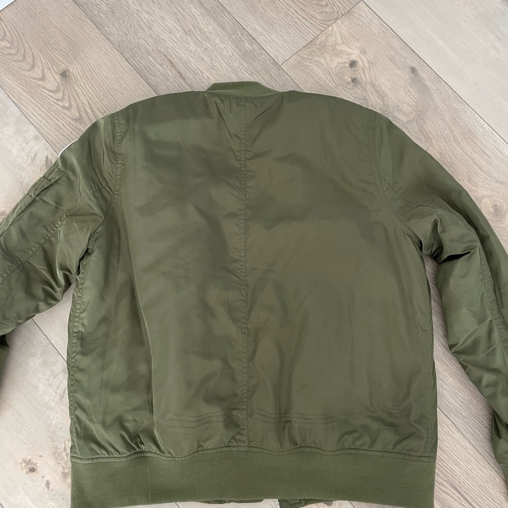 Women's Classic Olive Green Bomber Jacket main image 1